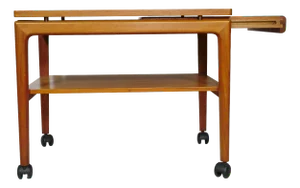Mid-Century Modern Serving Trolley by Ole Wanscher for France & Son, 1960s