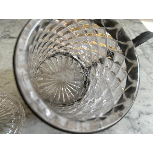 Italian Art Nouveau Rock Crystal Jar with Lid Faceted Cut and Ornamental Mount, 1890s For Sale - Image 15 of 18