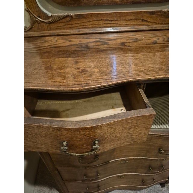 Early 20th Century Victorian-Era Serpentine Highboy Dresser For Sale - Image 11 of 14
