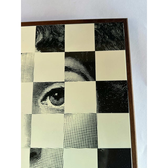 Black 20th Century Rare Large Chess and Dominoes Board Game Set Box by Fornasetti For Sale - Image 8 of 14