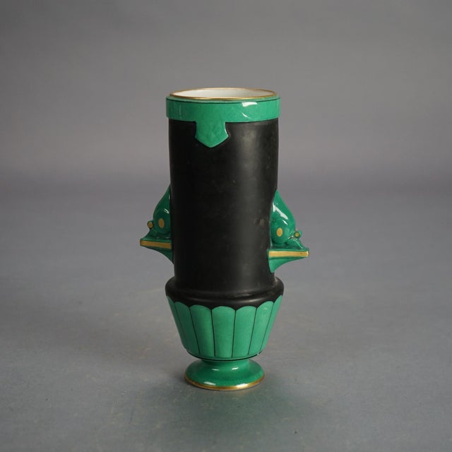 Late 19th Century Antique Old Paris Porcelain Portrait Vase with Classical Figure C1890 For Sale - Image 5 of 9