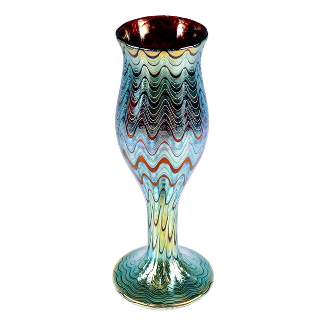 Large Art Nouveau Vase PG Ruby 6893 from Loetz, Bohemia, Austria-Hungary, 1898 For Sale