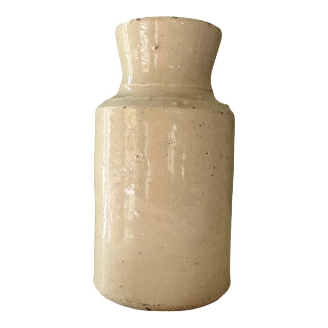 Victorian 4-Oz Stoneware Master Ink Bottle, Ca. 1855–1875 For Sale