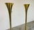 Laurel Lamp Company Elegant Pair of Laurel Lamp Company Fluted Brass Floor Lamps For Sale - Image 4 of 8