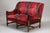 Wood Large Louis XIII Sofas in Burgundy Red Velvet, 1900s, Set of 2 For Sale - Image 7 of 17