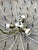Murano Ceiling Lamp with Flowers with Gold Flecks attributed to Seguso Vetri Darte, 1960s For Sale - Image 6 of 11