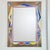Mid-Century Modern Italian Wall Mirror in Enamel by Siva Di Poggibonsi, Italy, 1960s For Sale - Image 3 of 14