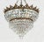 French Tiered Crown Waterfall Crystal Chandelier, 1930s For Sale - Image 4 of 6