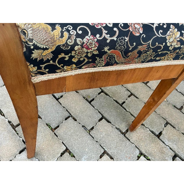 Pair of Antique Inlaid Biedermeier Side Chairs For Sale - Image 9 of 12