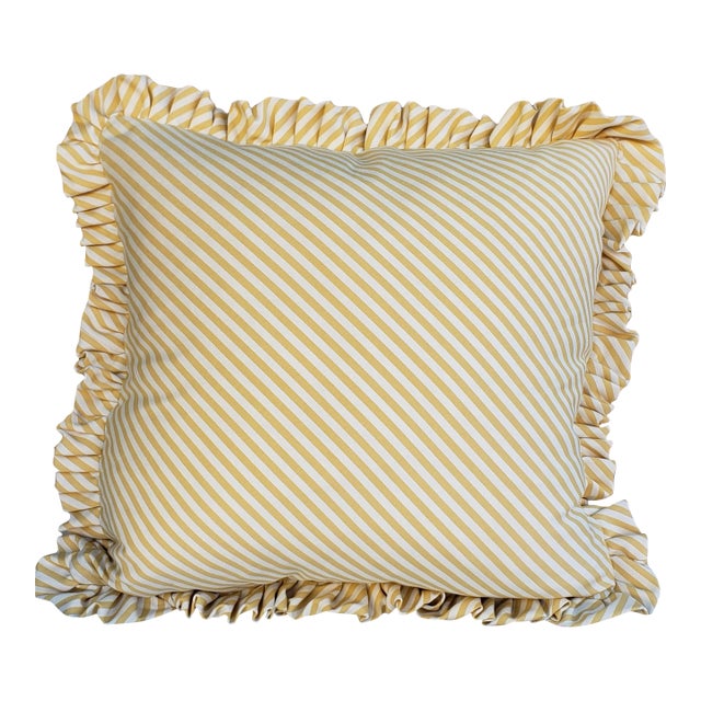 Pindler Surf Butter Fabric Pillow Cover For Sale