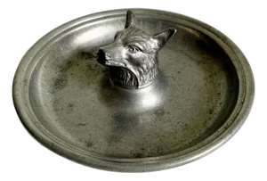 Fox Head Vide Poche Catchall in Pewter