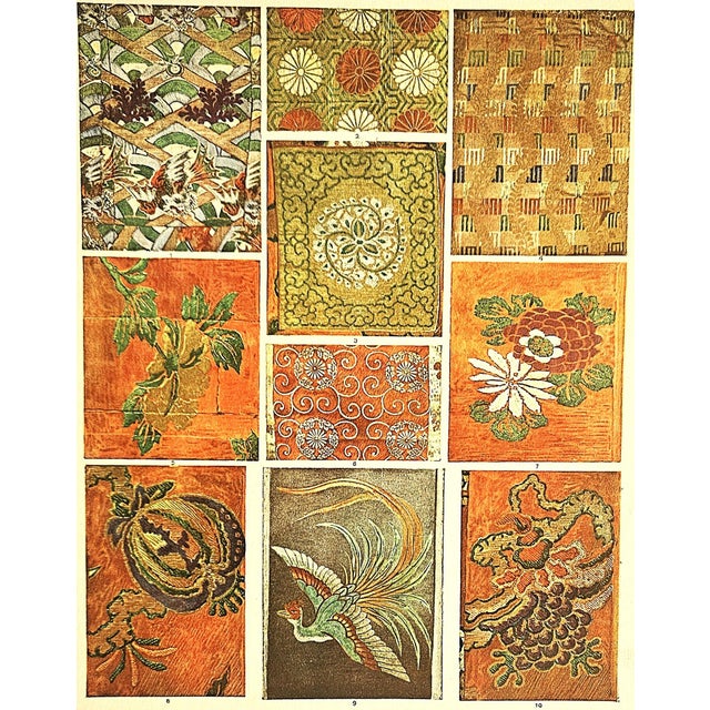 This is an antique design that features Japanese textile designs. It was published in Paris in the late 1800s. This...