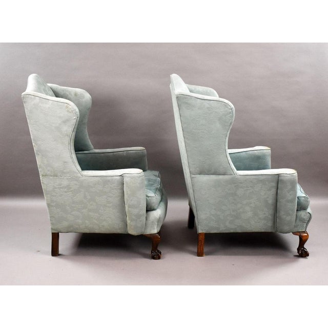 1920s Antique Wing Back Armchairs, 1920, Set of 2 For Sale - Image 5 of 8