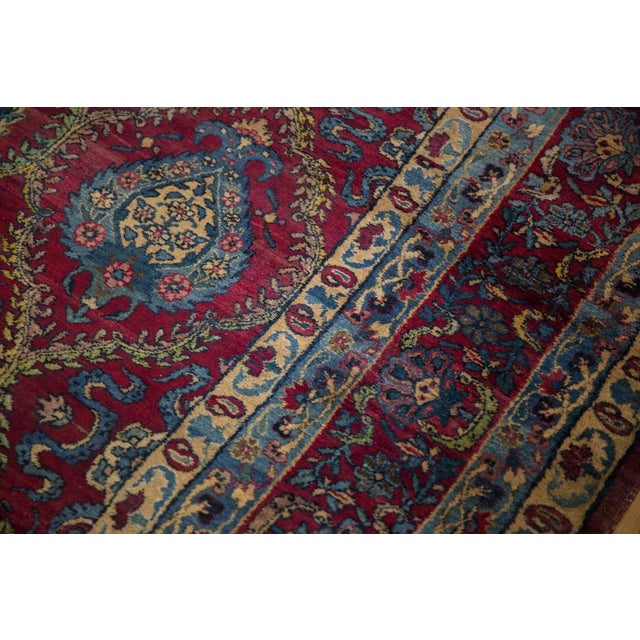 Antique Yezd Carpet - 9'5" x 23'6" For Sale - Image 10 of 14