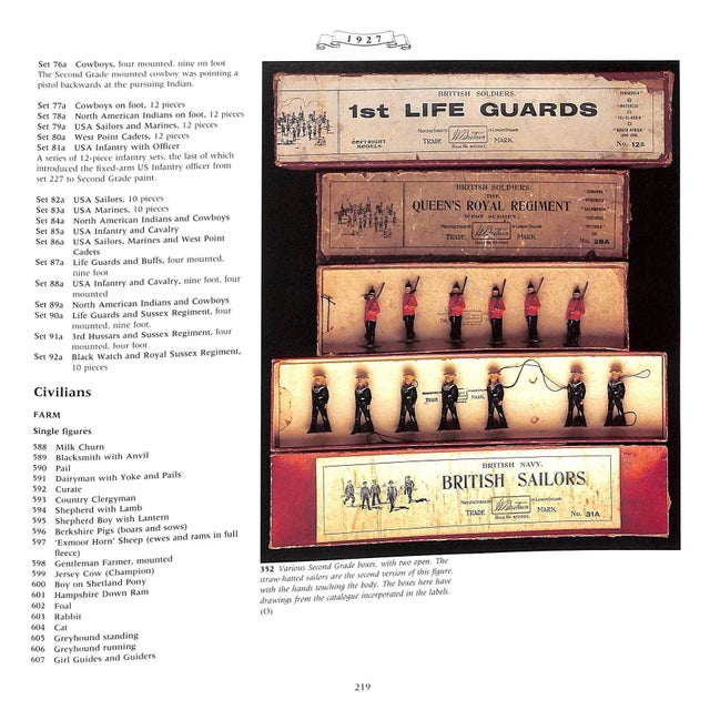 "The Great Book of Britains 100 Years of Britains Toy Soldiers 1893-1993" Opie, James For Sale - Image 10 of 12