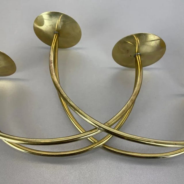 Sculptural Solid Brass Candleholder from Harald Buchrucker, Germany, 1950s For Sale - Image 17 of 18