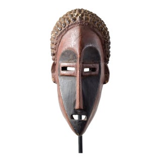 Early 20th Century Lwalwa Mask with Cowrie Shells For Sale