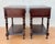 Wood Pair of Spanish Carved Wood Bedside Tables With Lower Shelves, 1940s For Sale - Image 7 of 10