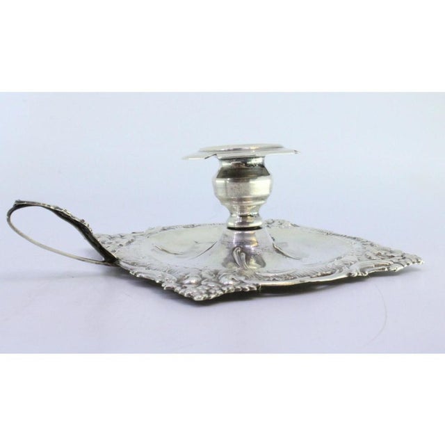 Cut and Embossed Silver Paddle with Floral Motifs For Sale - Image 6 of 9