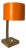 Orange Oak Desk Lamp by Luxus Vittsjö For Sale