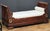 French Empire Gilt Mounted Day Bed or Lit en Bateau Sleigh Bed of Flame Mahogany For Sale - Image 13 of 14