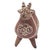 Peruvian Folk Art Llama Pottery Vessel Hand Painted Clay Sculpture 7.5" For Sale In San Francisco - Image 6 of 13