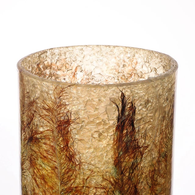 Mid-Century Ceramic Table Lamp W/ Naturalist Resin Shade & Illuminated Cutout For Sale - Image 17 of 18