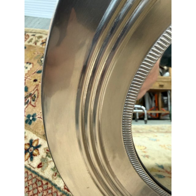Stainless Steel Ship Porthole Mirror For Sale In San Francisco - Image 6 of 12