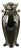 Art Nouveau Glazed Ceramic Model 4696 Vase with Relief Grape Decor from De Bruyn For Sale