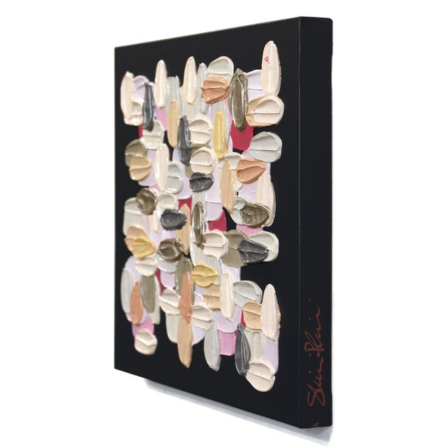 Contemporary Memory - Original Textural Abstract Acrylic Painting on Canvas by Shiri Phillips For Sale - Image 3 of 9