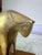 Vintage Mid-Century Modernist Solid Brass Bull Sculpture on Walnut Base For Sale In West Palm - Image 6 of 8
