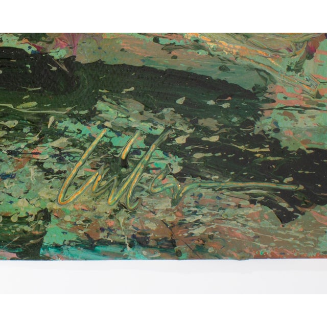 1980s 1980s Abstract Acrylic Landscape by Harry Hilson For Sale - Image 5 of 8