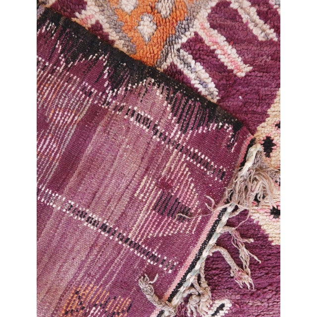 Tribal 1960s Highly Collectible Authentic Moroccan Rug - 13.3 X 6.23 Ft For Sale - Image 3 of 9