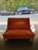 Traditionally upholstered beech frame sofa with double cone springs and cushions approx 37kg (100lbs)
