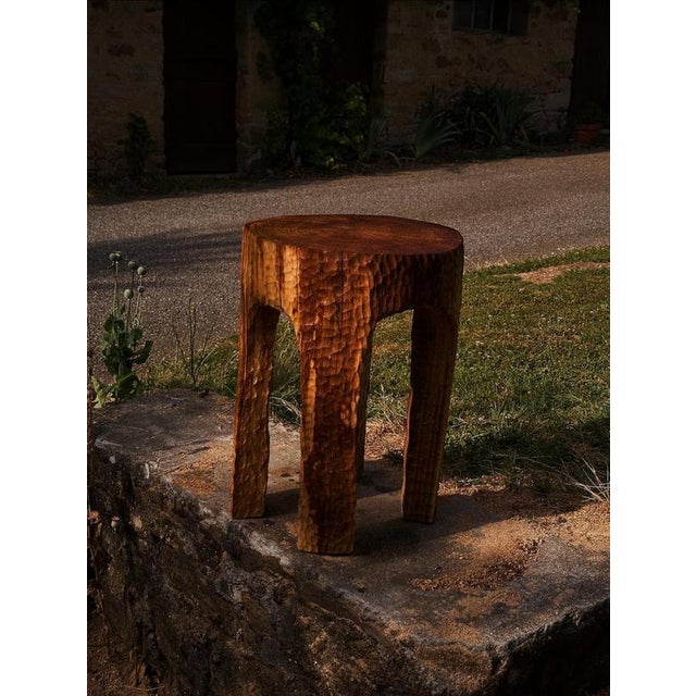 Oak Stool 1 by Romain Des Bois For Sale - Image 13 of 13