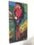 Up for your consideration is a stunning, highly vibrant original oil painting depicting a majestic Scarlet Macaw perched...