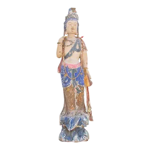 Antique Polychrome Quan-Yin Statue
