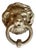 Vintage Door Knocker with Lion Head, 1950s For Sale