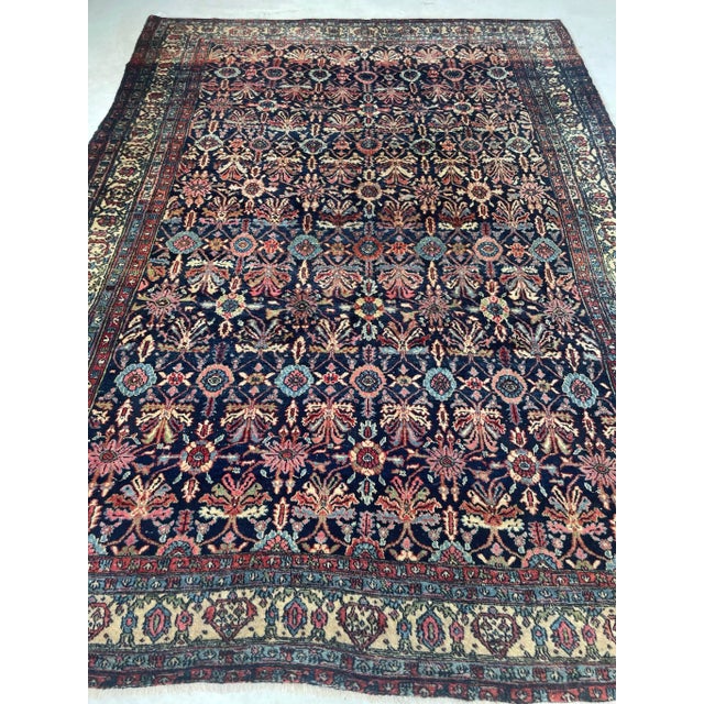 Red Antique Bibikkibad Rug - 8.7 X 11.9 For Sale - Image 8 of 12