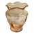 Vintage Scalloped Trim Pink Glass Vase For Sale