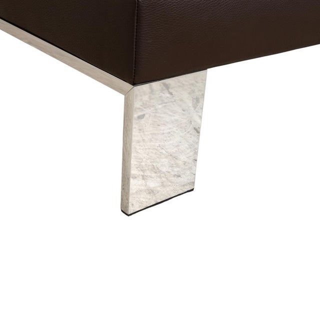 Glove JR-8900 3-Seater Sofa in Leather and Chrome from Jori For Sale - Image 10 of 18