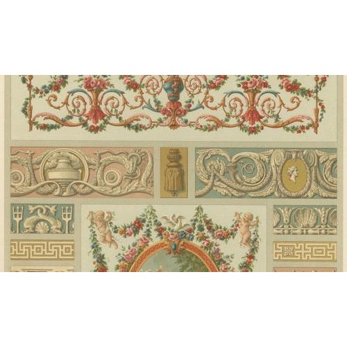 Paper Albert Racinet, Decorative Panel, 1873, Chromolithograph For Sale - Image 7 of 10