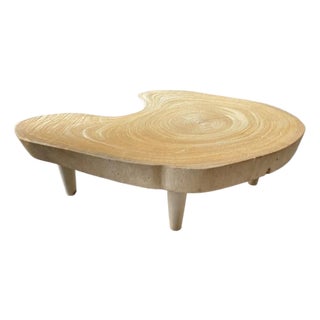 Andrianna Shamaris Amorphous Single Slab Mid-Century Modern Coffee Table For Sale