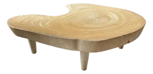 Andrianna Shamaris Amorphous Single Slab Mid-Century Modern Coffee Table
