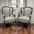 Pair Antique Louis XVI Style French Bergères ~ Armchairs in Walnut For Sale - Image 18 of 18