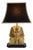 Vintage Egyptian Revival Brass Pharaoh Table Lamp, 1970s For Sale