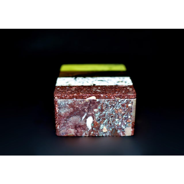 Early 21st Century Gemstone Box Four Natural Stones Rare K3 Jasper Green Serpentine For Sale - Image 5 of 10