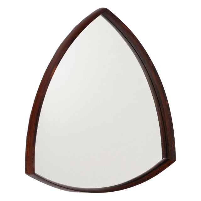 Vintage Danish Wall Mirror in Rosewood by Thomas Poss Eferfolger, 1960 For Sale - Image 13 of 13