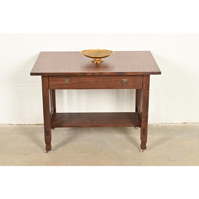 Louis Comfort Tiffany Furnaces Favrile Bronze Doré and Enamel Footed Centerpiece Bowl or Tazza For Sale - Image 11 of 12