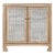 Matthew Izzo Home Alden Cerused Oak and Cane Two Door Cabinet For Sale